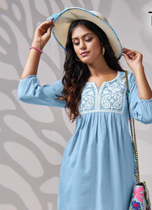 Short Embroidered Tunic